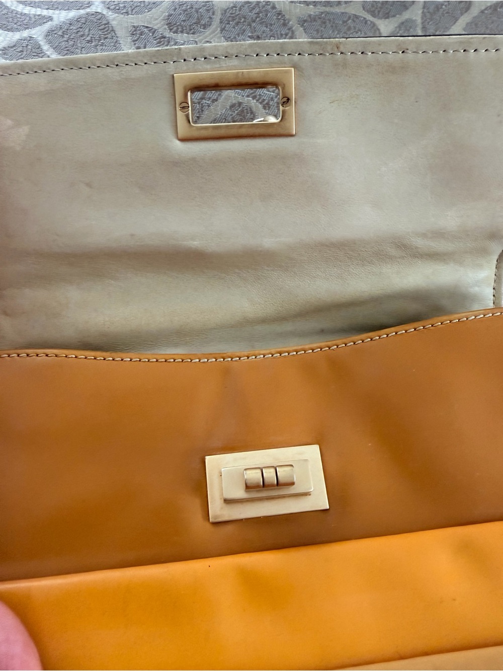 vintage colorblock Chanel 2.55 Mademoiselle Patent Shoulder Bag - Picture 9 of 12